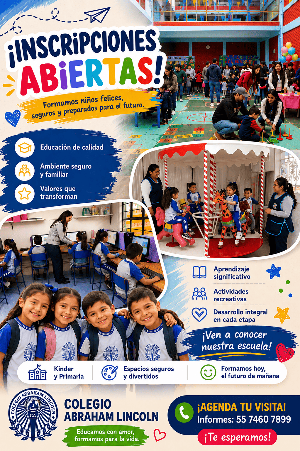 Inscripciones Abiertas en el Colegio Abraham Lincoln